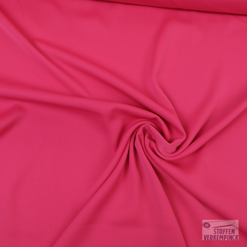 Crêpe Satin Réversible Bright Pink