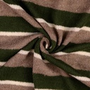 Knitted Wool Stripes - Olive/Offwhite