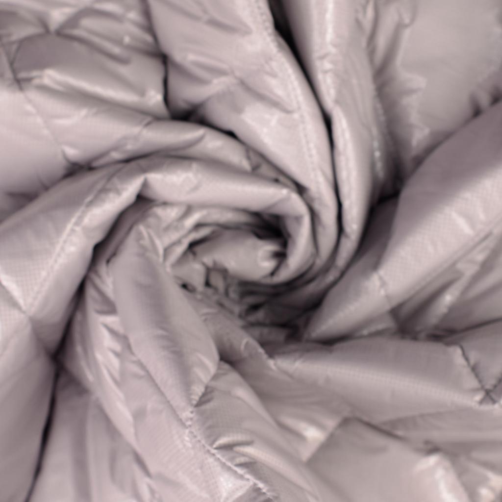 Quilted Fabric with Foil Grey