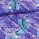 French Terry digital Marbeled Blue/Purple