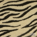 Curly Fur Zebra Black/Ecru