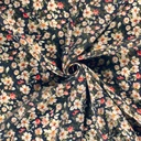 Viscose/ny crepe print bloemen marine
