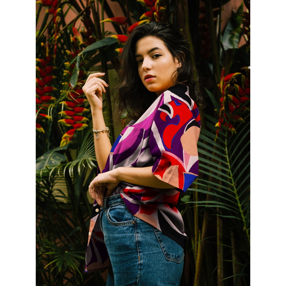 Viscose Abstract Multicolor
