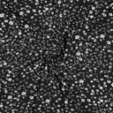Stretch Magnolia Little Flowers Black