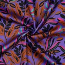 Cotton Satin Lush Leaves Purple Nerida Hansen (kopie)