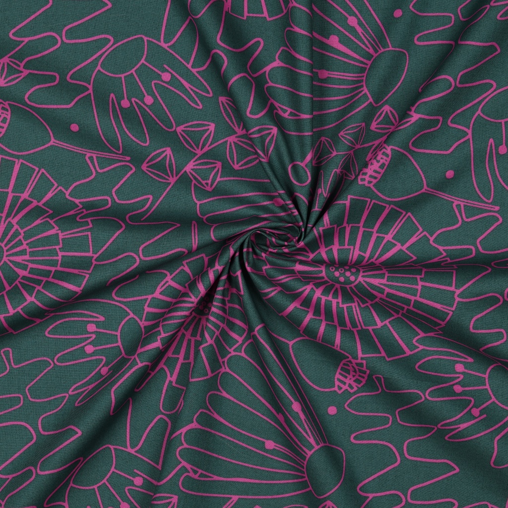 Fine Poplin Eden Nerida Hansen Dark Green