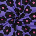 Fine Poplin Big Flower Nerida Hansen Purple