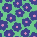 Fine Poplin Big Flower Nerida Hansen Lime