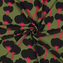 Lenzing Ecovero Poppies Nerida Hansen Moss green