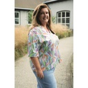 Coton Satin Digital Leaves