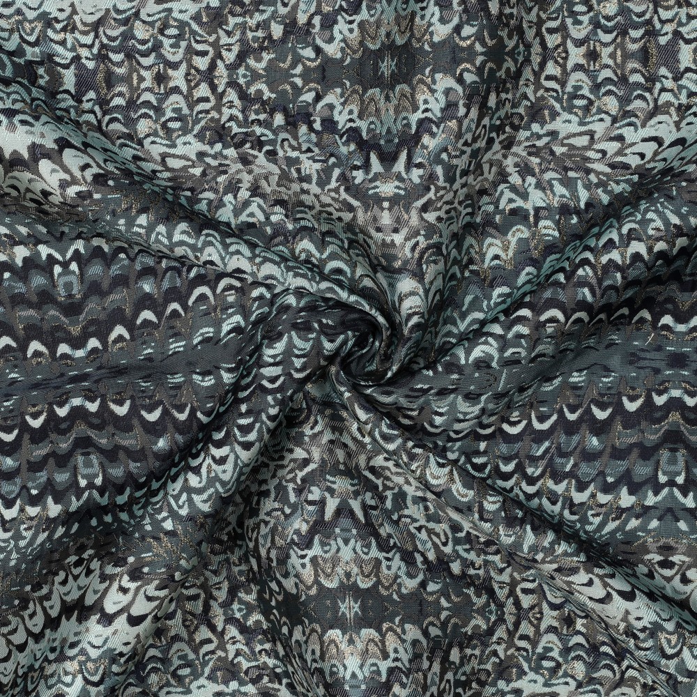 Jacquard Abstract Lurex - Pine