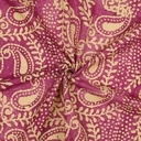 Crafted Batik Cotton Voile Cyclaam/Beige