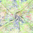 Polyester Stretch Digital Glitches Lime