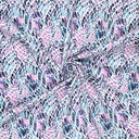 Stretch Cotton Satin Animaldots Lila