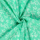 Stretch Cotton Poplin Nice Flower Jade