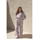 Cotton Satin Dig Japanese Anamone Nerida Hansen Coral