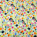 Shiny Viscose Colorful Flowers
