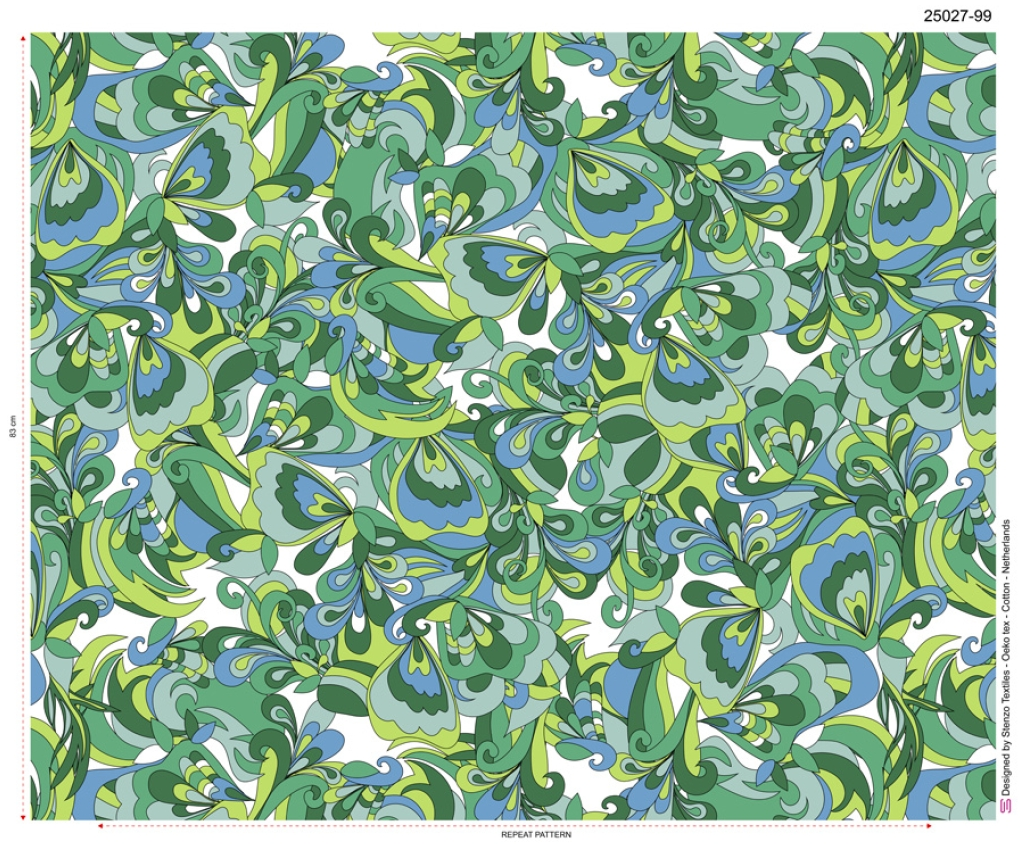 Jersey Digital Summer Vintage Blue/Green
