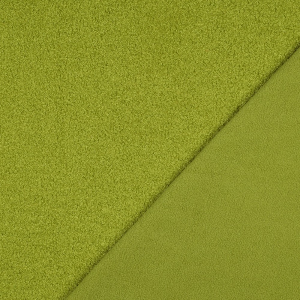 Teddy Fleece Double sided Lime