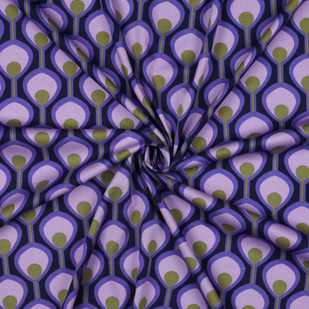 Rosella Stretch Retro Purple/Lila/Green