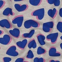 Sweat Melange Blue Hearts