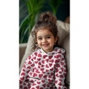 Sweat Melange Red Hearts