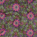 Matelassé Cotton Voile Flowers/Stripes