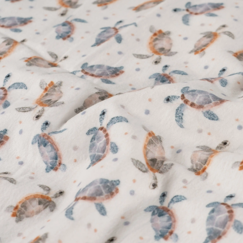 Flanel Digital Turtle Off White