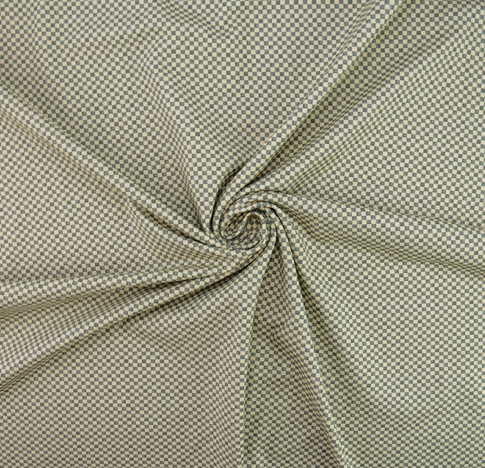 Jersey Digital Small Check Sand/Grey