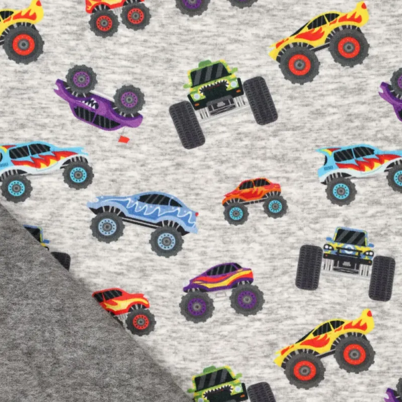 Alpenfleece Monster Machines Grey