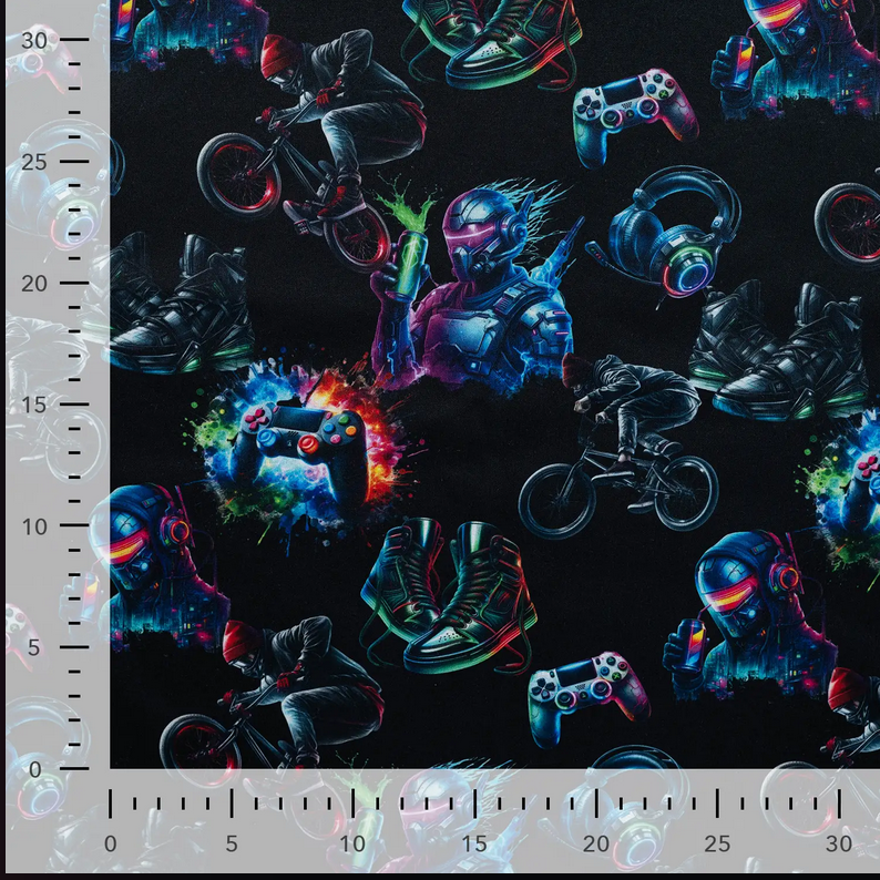 Alpenfleece Digital Urban Life Black