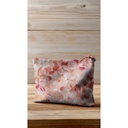 Canvas Slub Digital Flowers Peach