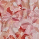 Canvas Slub Digital Flowers Peach