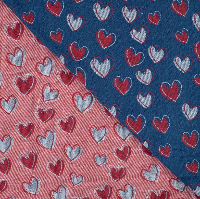 Denim Jacquard Heart