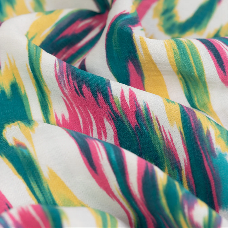 Viscose Nylon Air Flow Petrol/Fuchsia