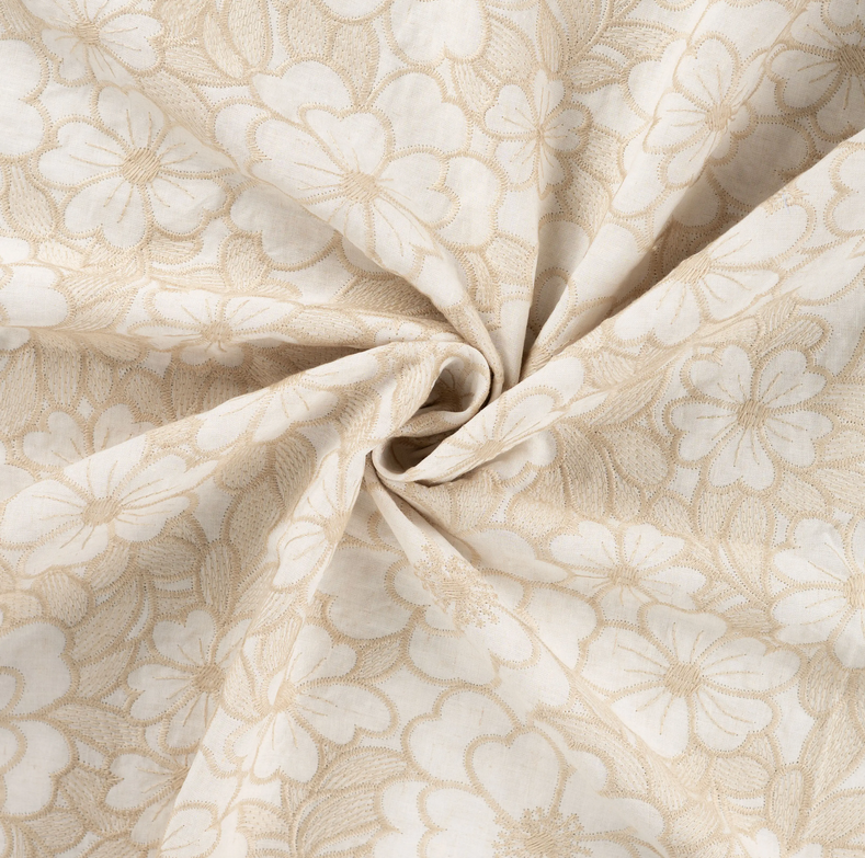 Embroidery de Luxe Flowers Sand
