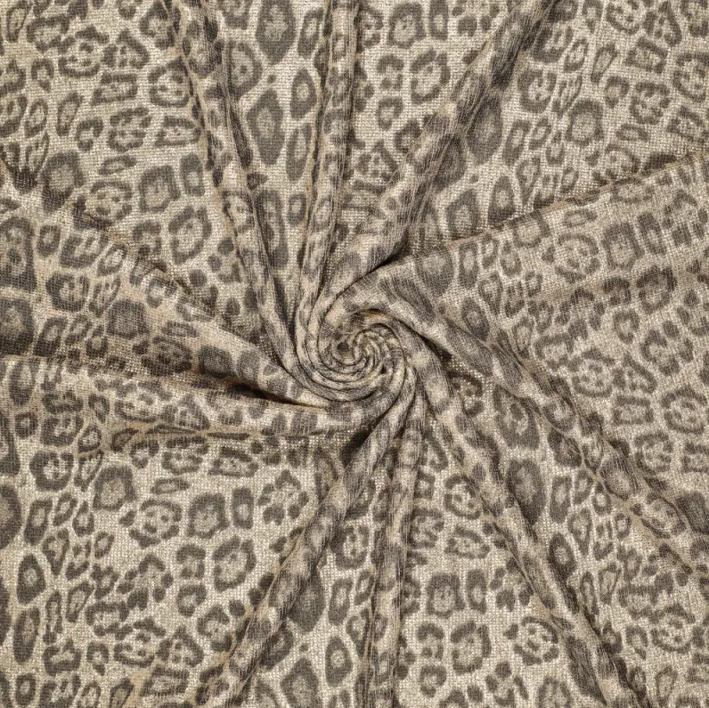 Shiny Leopard Jersey Beige