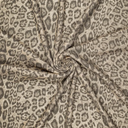 Shiny Leopard Jersey Beige