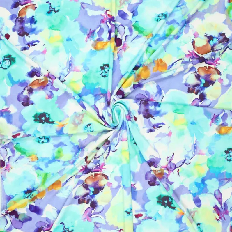 Viscose Jersey Bellisimifiori Blue/Purple