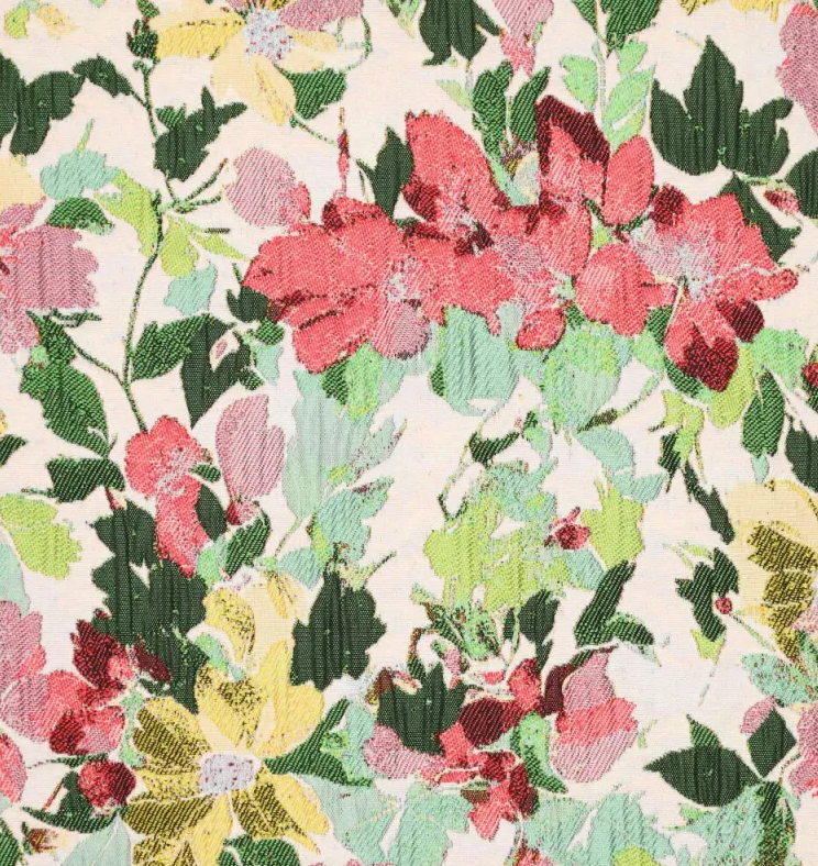 Jacquard Lilly Ecru