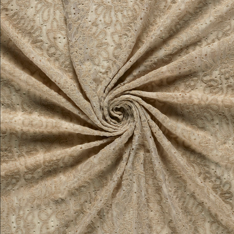 Chenille Kant Stretch Sand