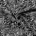 Viscose Linnen Zebra Black