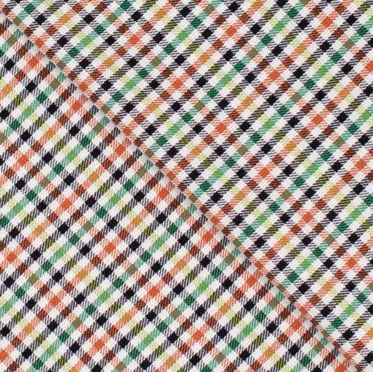 Carreaux Lichte Gabardine Ecru/Groen/Navy