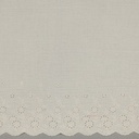 Double Gauze One-side Embroidery Border Natural