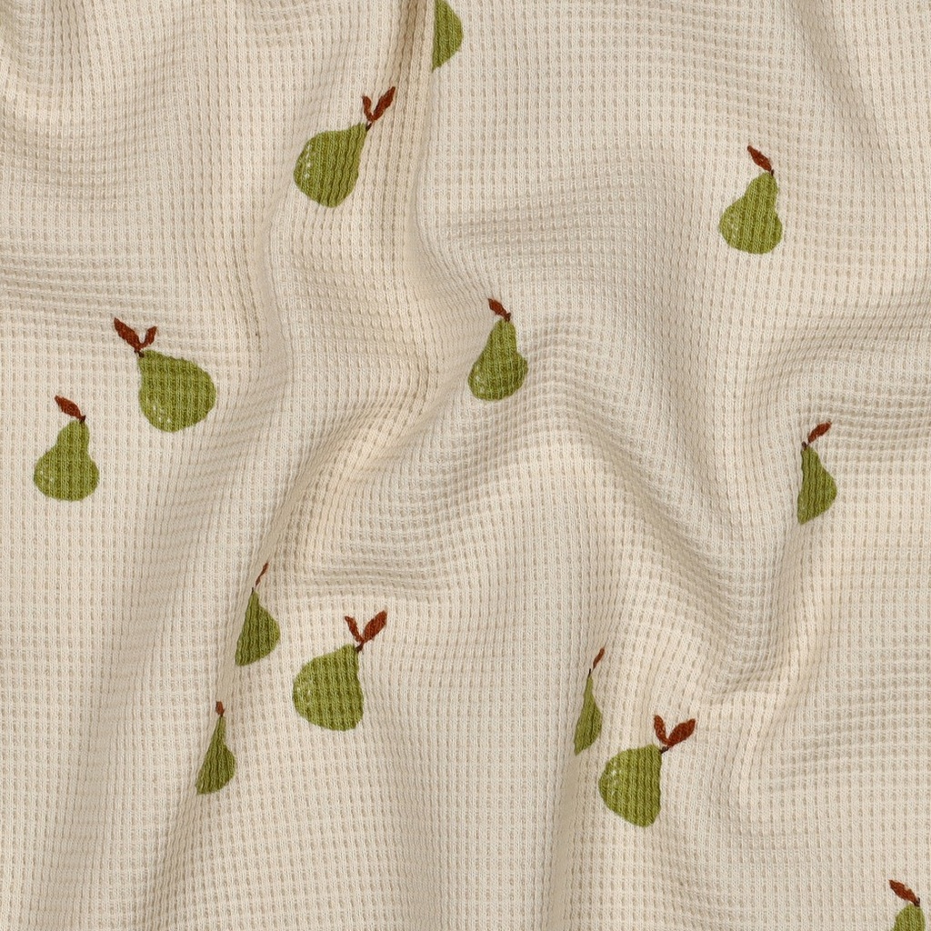 Waffle Jersey Pears Natural