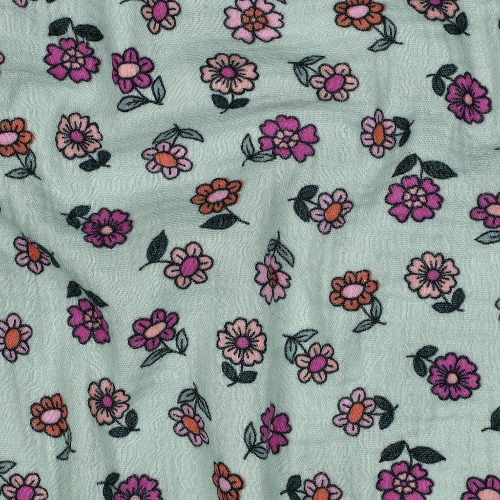 Double Gauze Flowers Mint