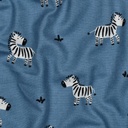 Flanel Zebras Blue
