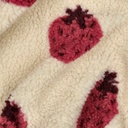 Teddy Jacquard Strawberries Ecru