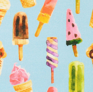 Cotton Digital Ice Cream Light Blue