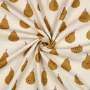 Jennifer Bouron Organische Double gauze Peren - Peach Ochre